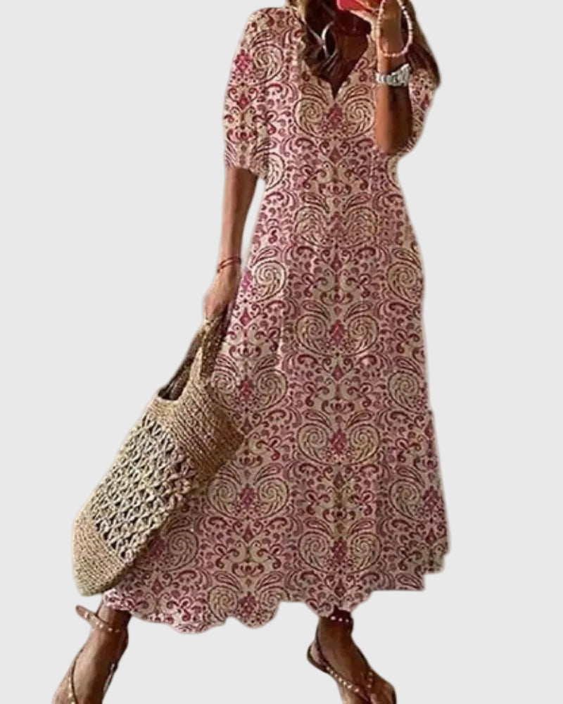 Céleste | Robe Maxi Bohème Vintage