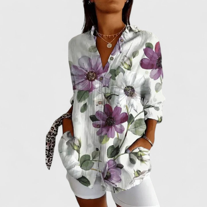 Valentina | Imprimé Floral Button Blouse