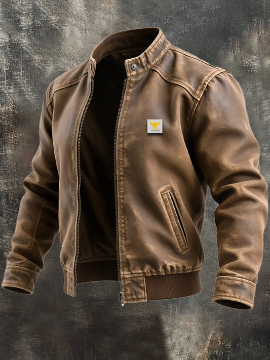 Balthazar | Blouson Cuir Patiné Classique
