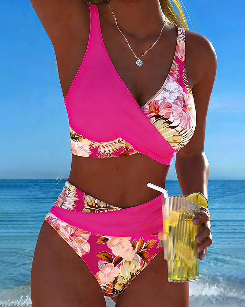 Mila | Bikini Fendu Motif Floral