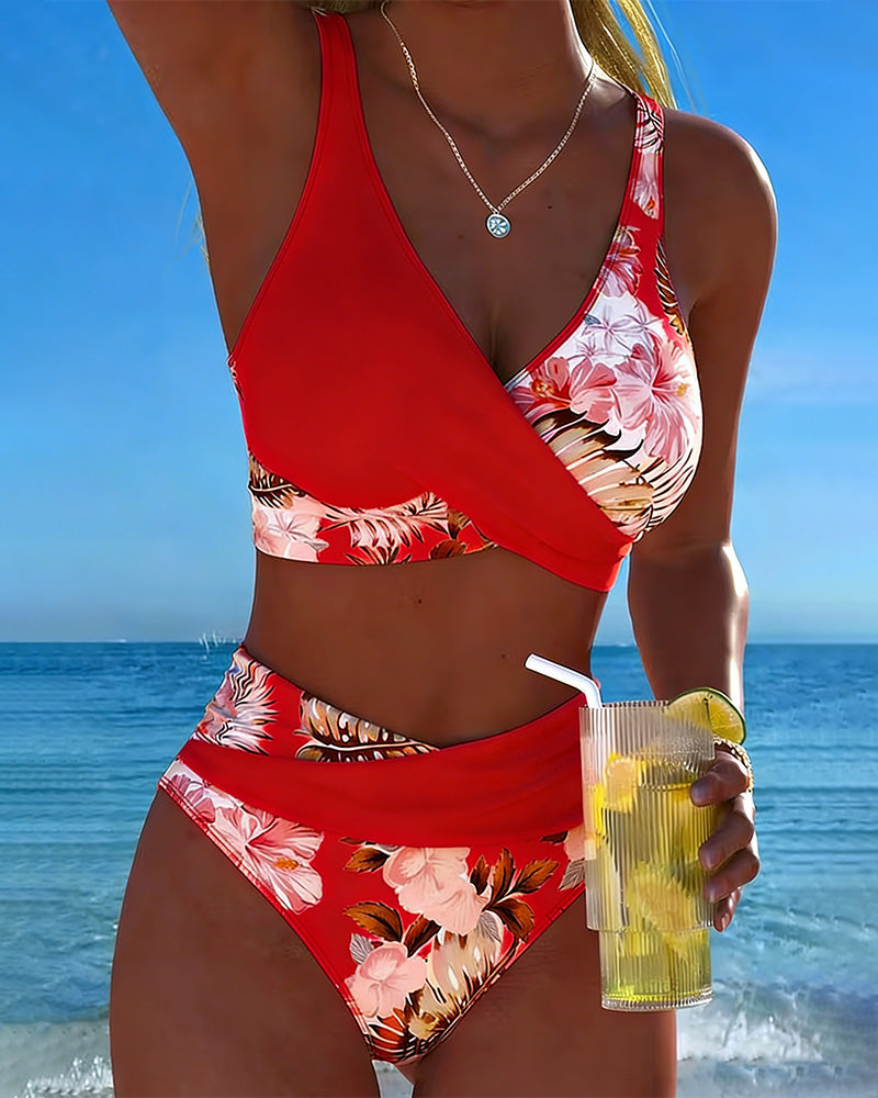 Mila | Bikini Fendu Motif Floral