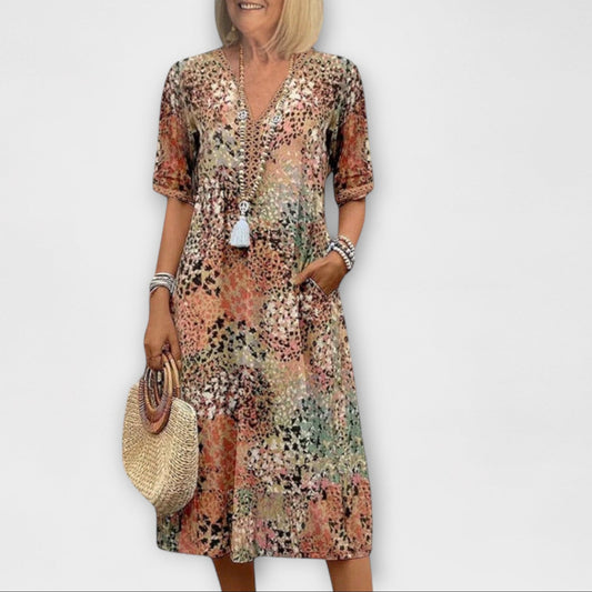 Margot | Robe Midi à Motifs Floraux