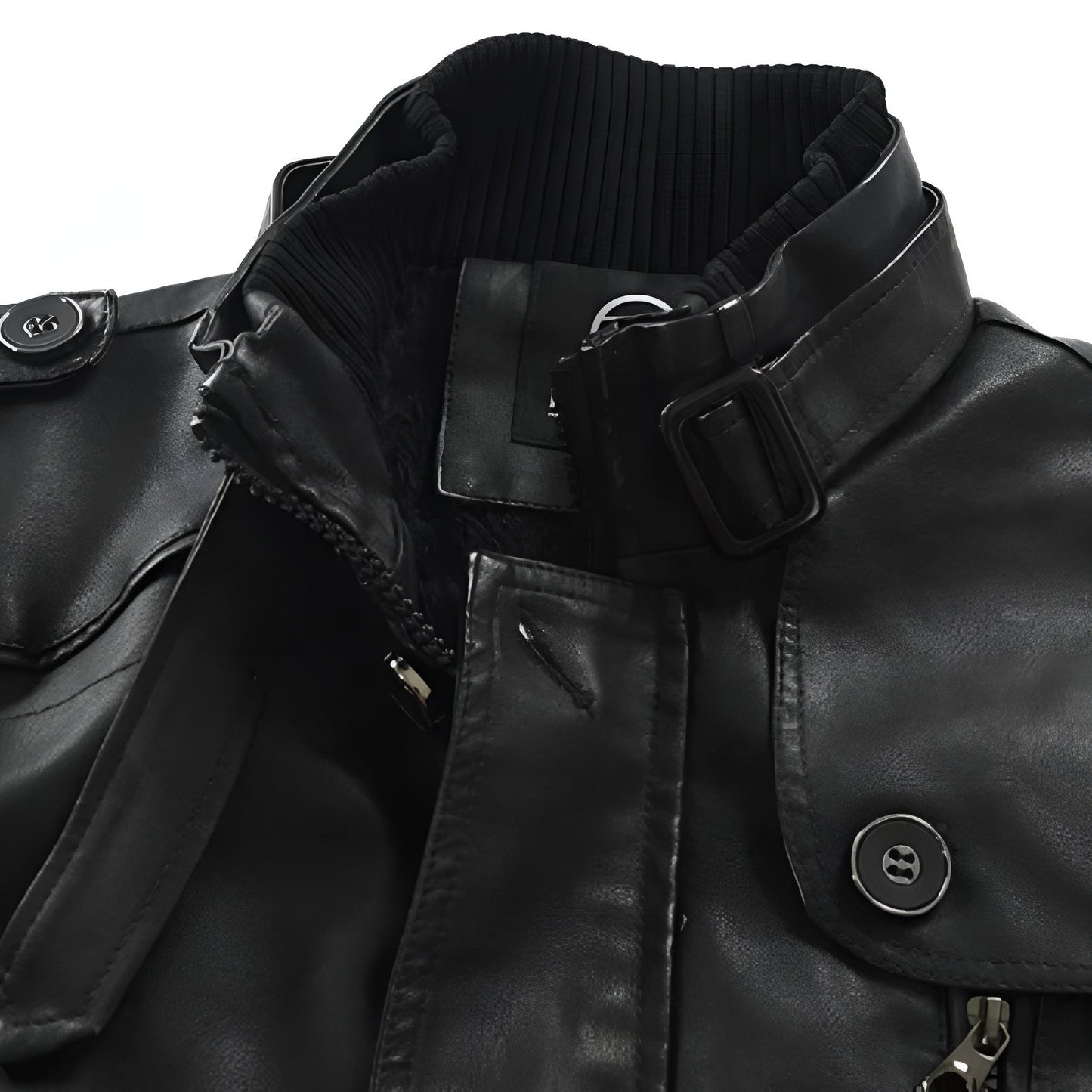 Romain | Manteau Long en Cuir Élégant