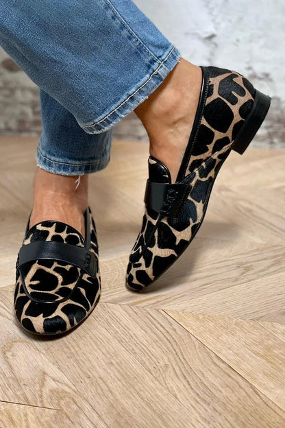 Isabella | Imprimé Animal Mocassin Confort