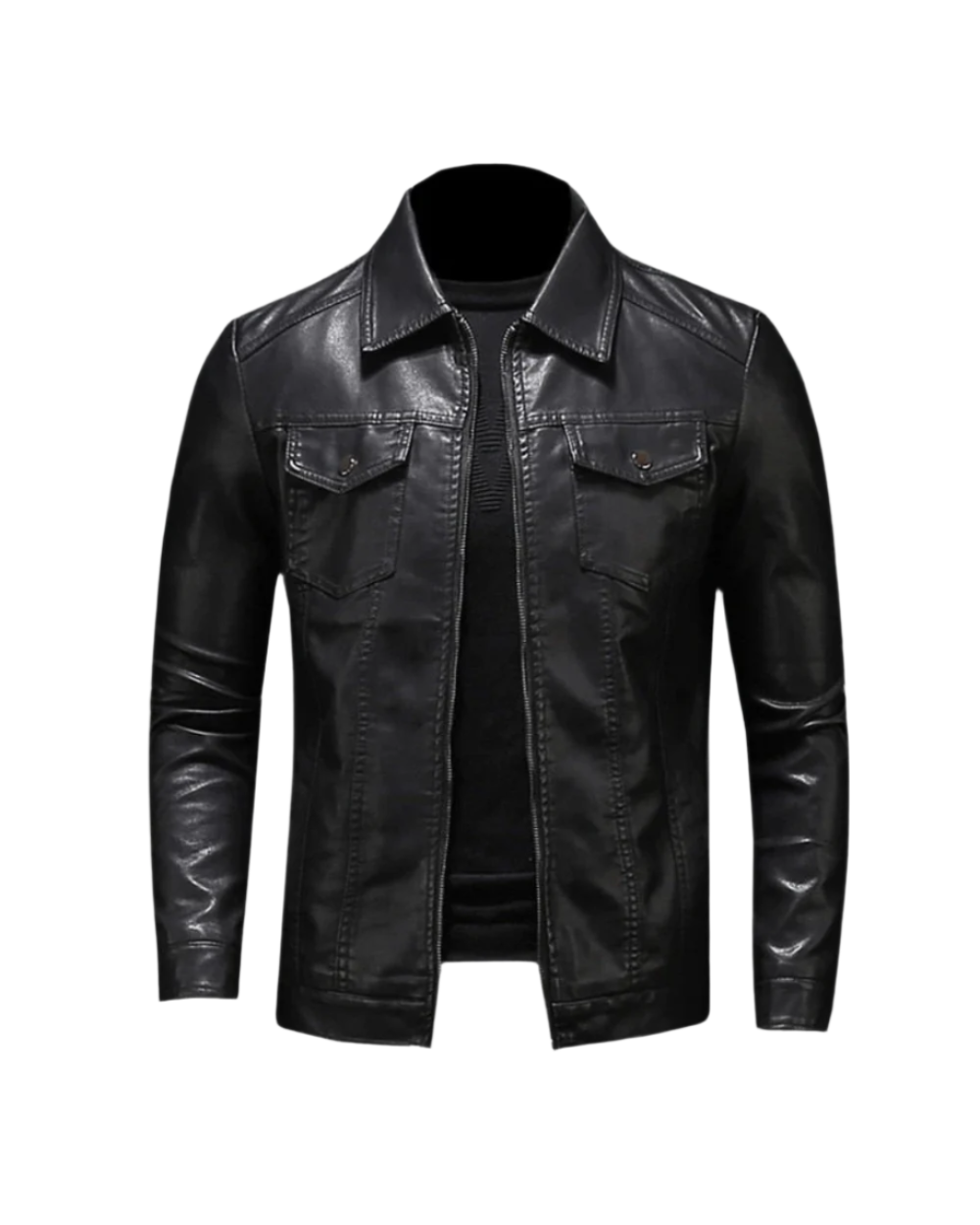 Olivier | Veste Cuir Végan Ajustée