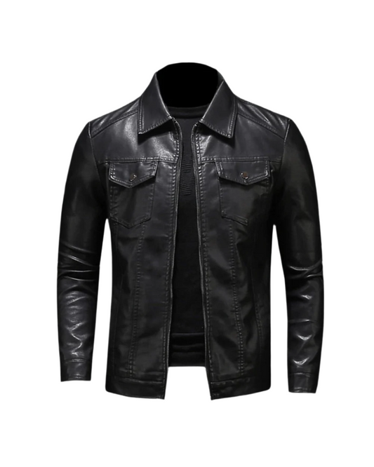 Olivier | Veste Cuir Végan Ajustée