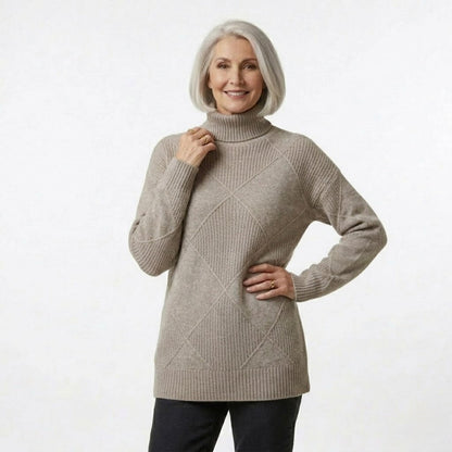 Helena | Texturé Col Roulé Pull