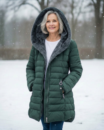 Léa | Manteau Matelassé Doublé Polaire