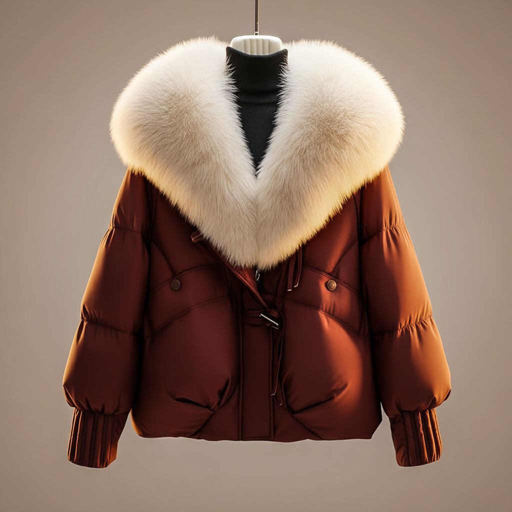 Noémie | Manteau Matelassé à Col Statement