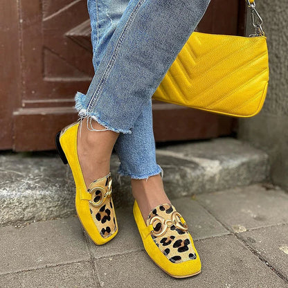Margot | Imprimé Animal Accent Mocassins