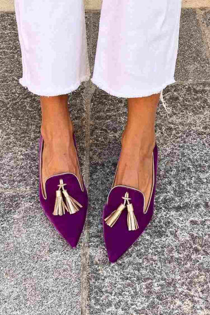 Genevieve | Gland Détail Pointed Mocassins