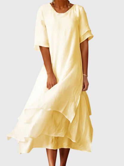 Aria | Drapé Robe Mi-Longue