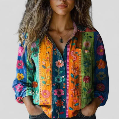 Luna | Gradient Button-Up Chemise
