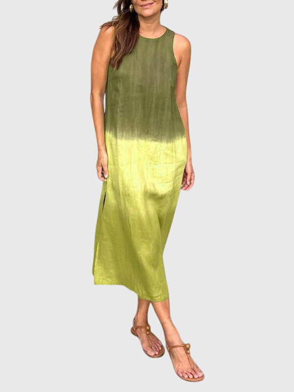 Vivienne | Gradient Print Robe Mi-Longue