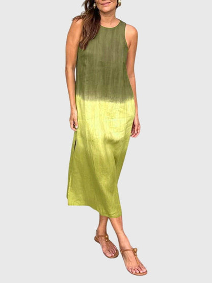 Vivienne | Gradient Print Robe Mi-Longue