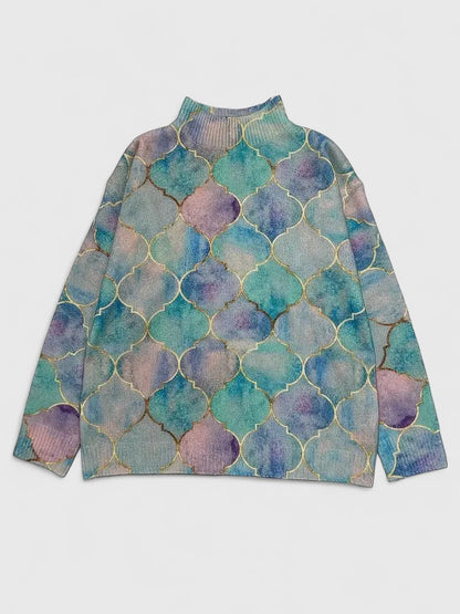Aria | Metallic Accent Maille Pull
