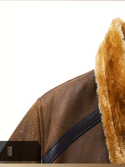 Matthias | Blouson Pilote Matelassé Marron
