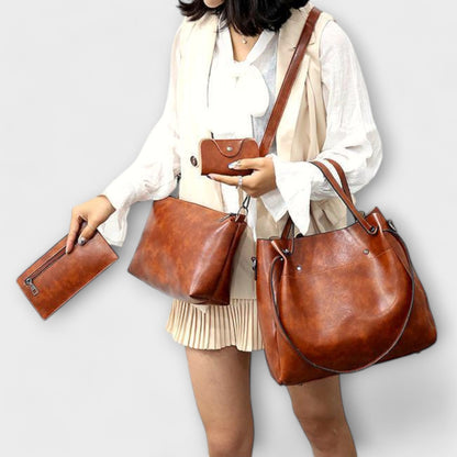 Clémence | Set de 4 Sacs Vintage Cuir