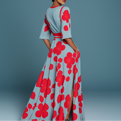 Anaïs | Robe Longue Col V Fluide