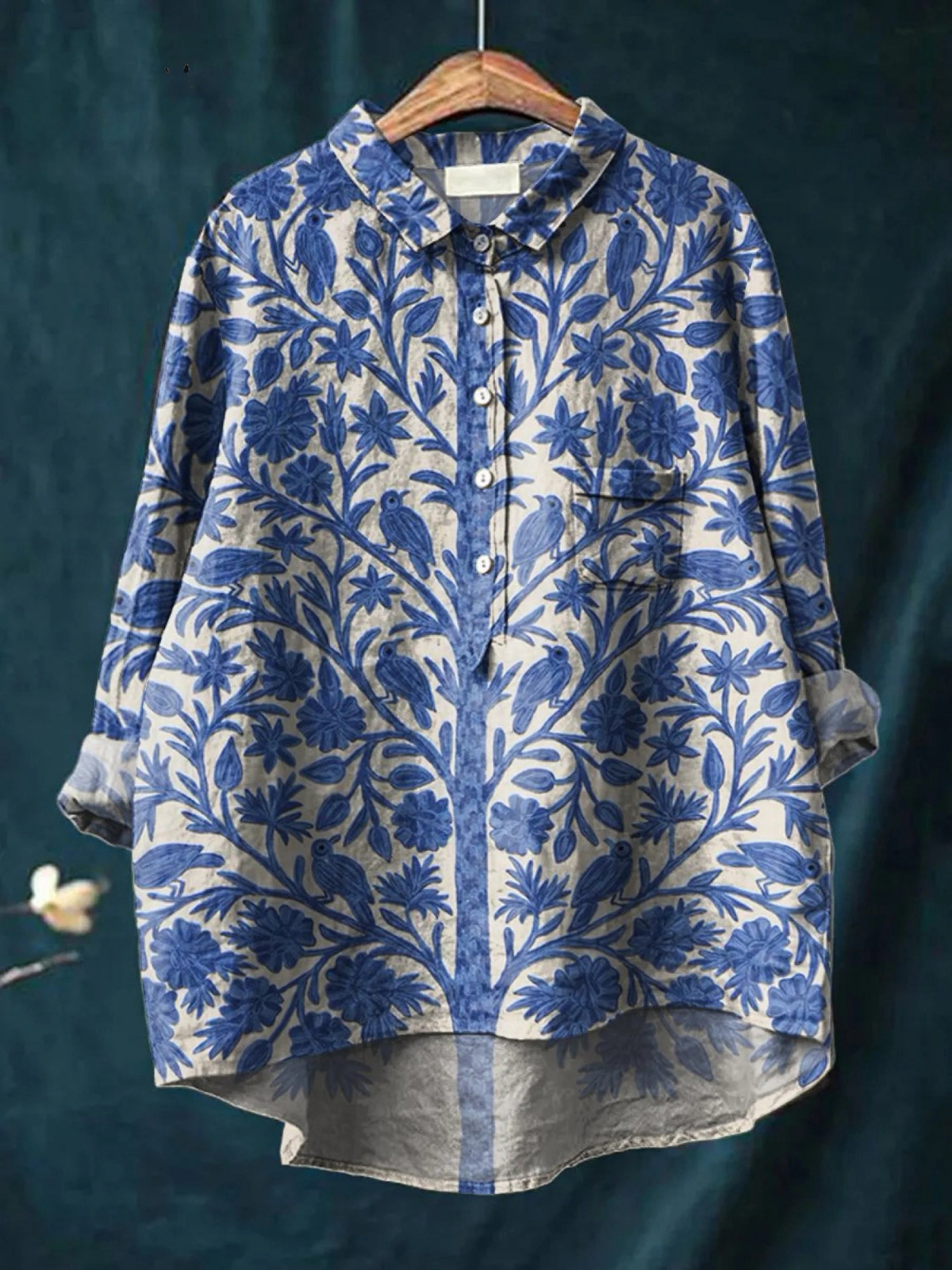 Anaïs | Chemise Florale Art Indien Vintage