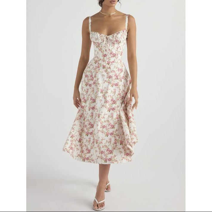 Margot | Robe Midi à Corsage