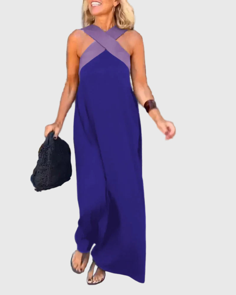 Juliette | Robe Maxi Croisée Fluide
