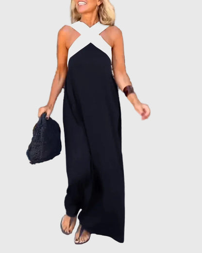 Juliette | Robe Maxi Croisée Fluide