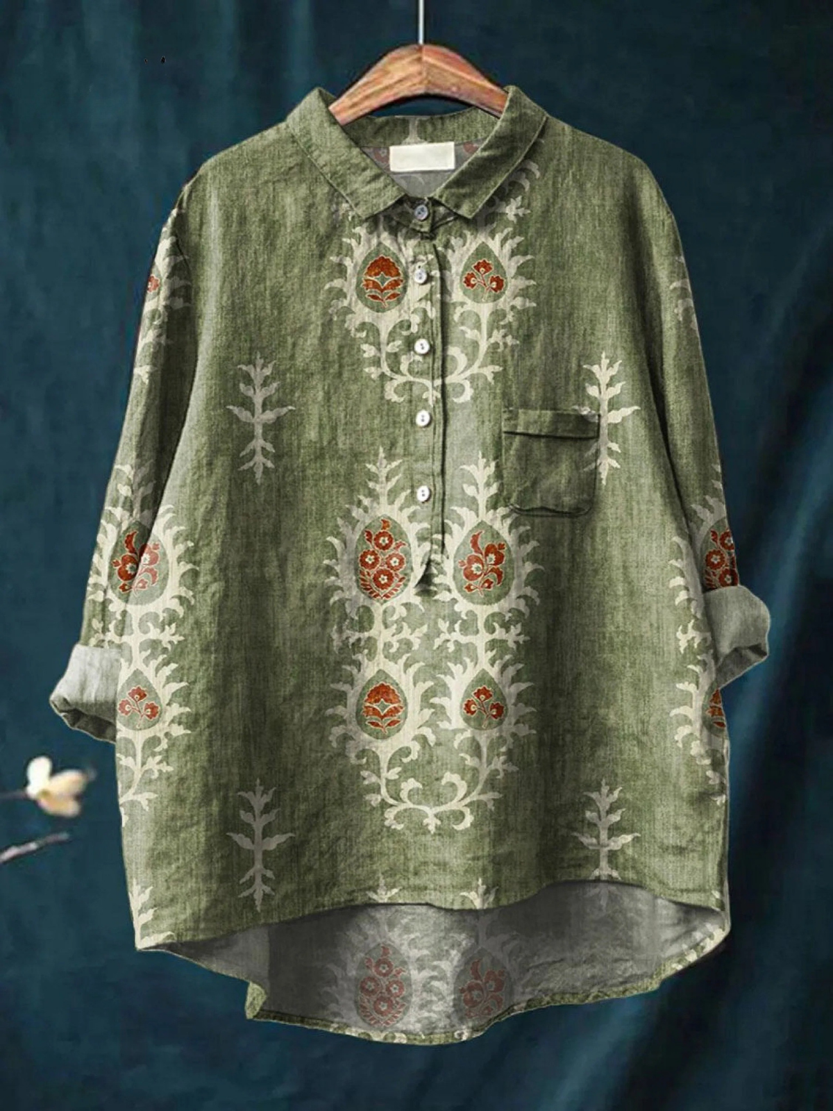 Jade | Chemise Imprimé Floral Ethnique