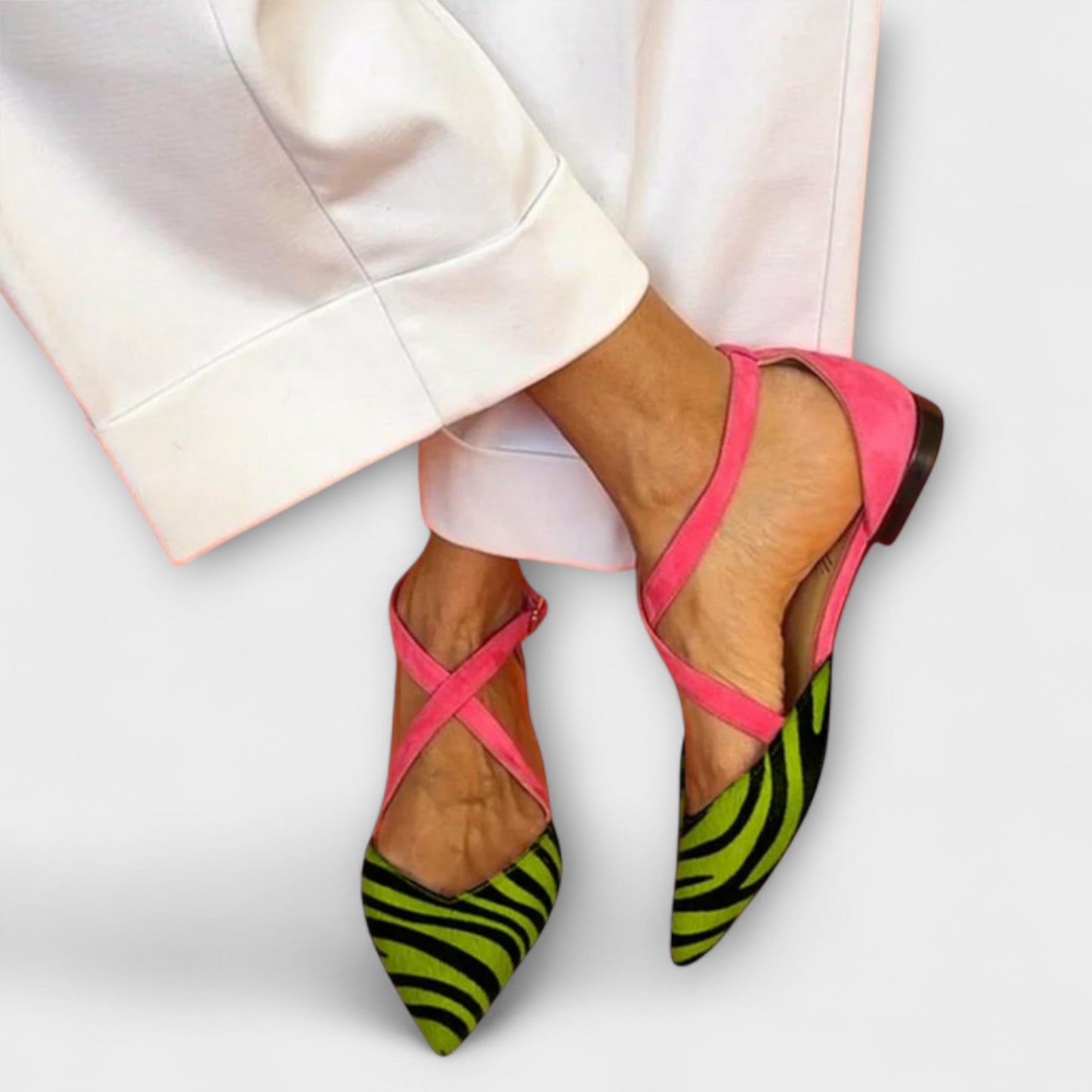 Sienna | Zebra Print Band Mocassins