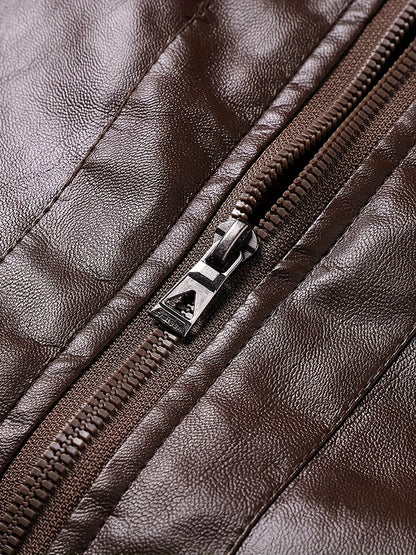 Blanche | Veste en Cuir Doublée