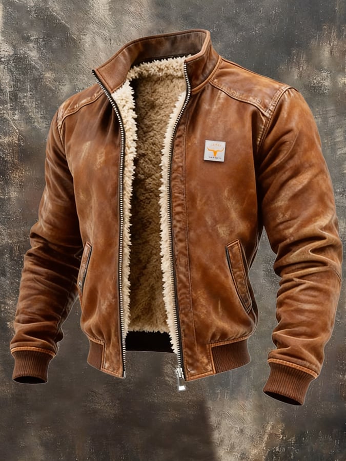 Bastien | Veste Vintage à Doublure Sherpa