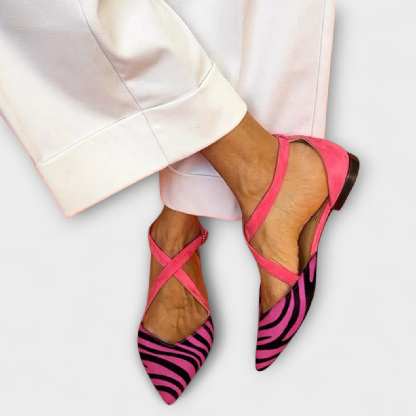 Sienna | Zebra Print Band Mocassins