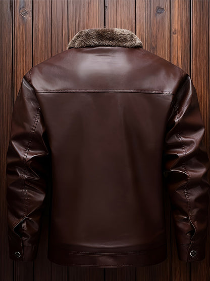 Blanche | Veste en Cuir Doublée