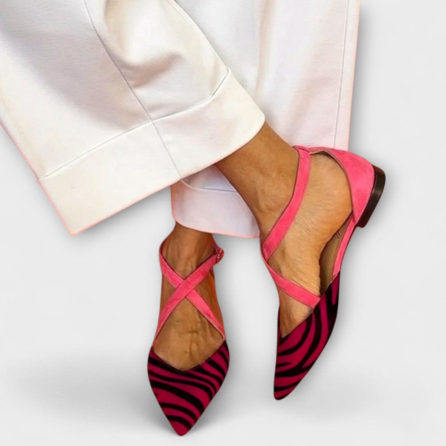 Sienna | Zebra Print Band Mocassins