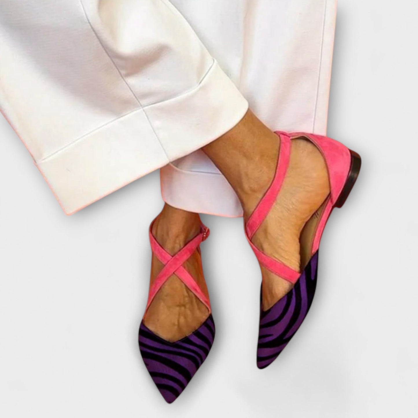 Sienna | Zebra Print Band Mocassins