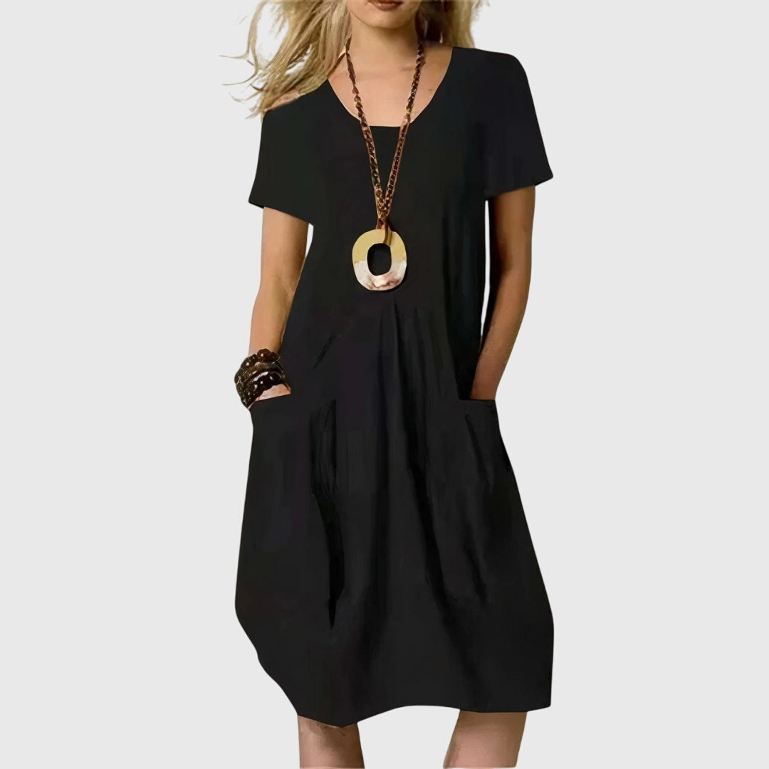Stella | Portefeuille-Style Robe Mi-Longue