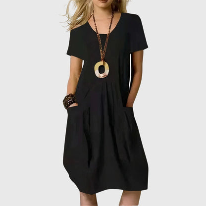 Stella | Portefeuille-Style Robe Mi-Longue