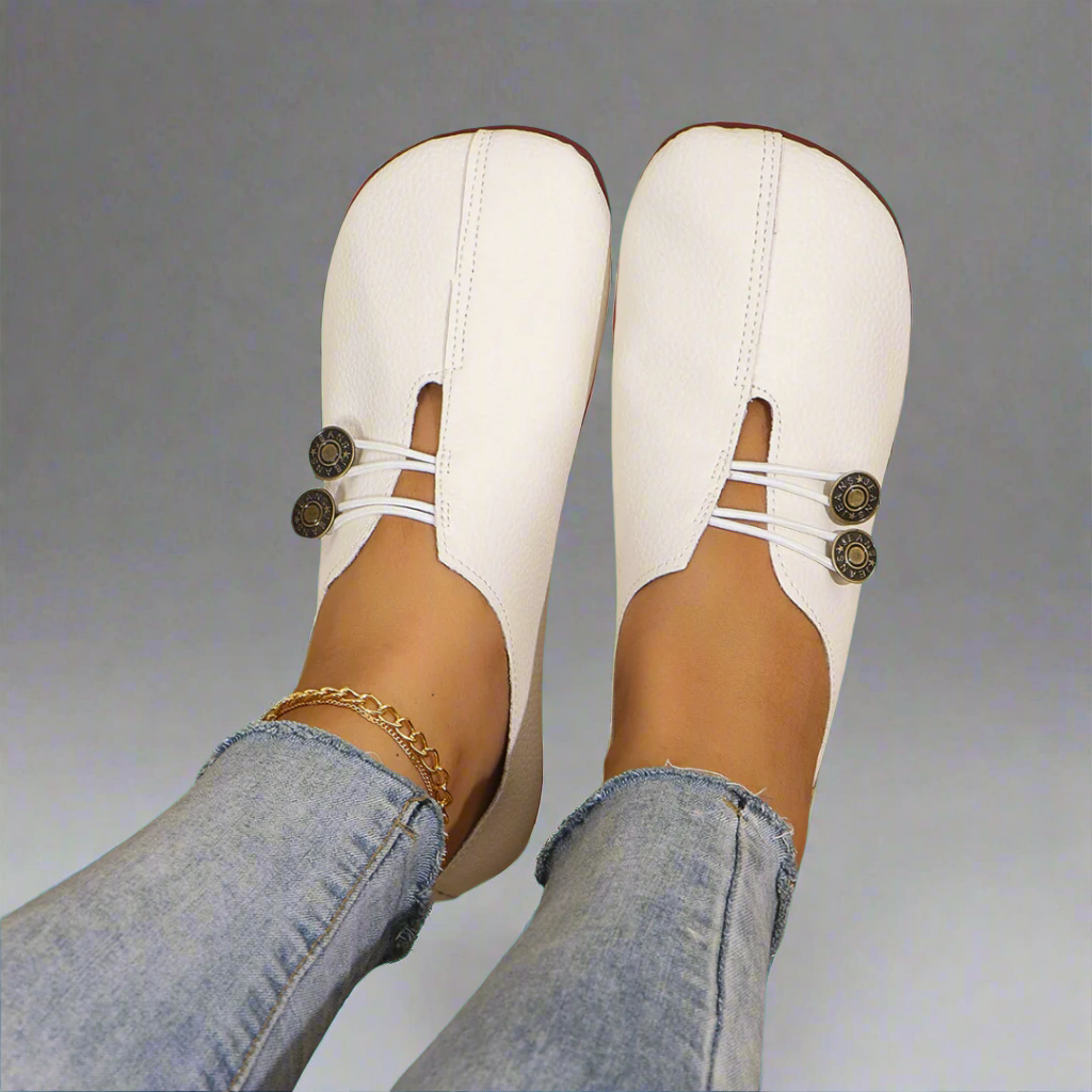 Isadora | Mocassin Suède à Boutons