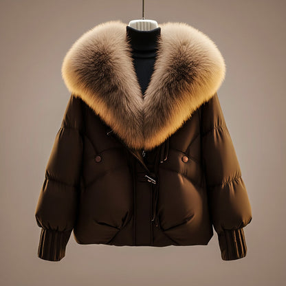 Noémie | Manteau Matelassé à Col Statement