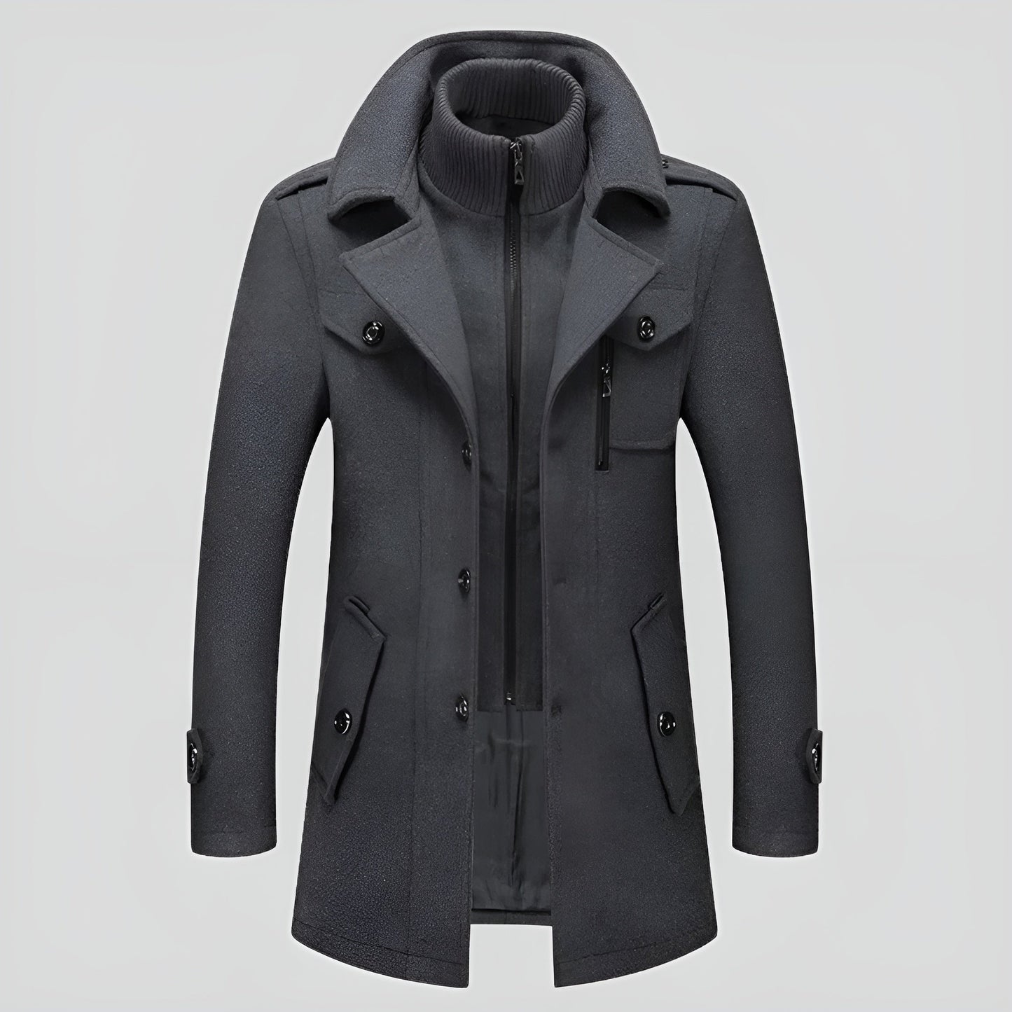 Léa | Manteau Long en Laine Premium