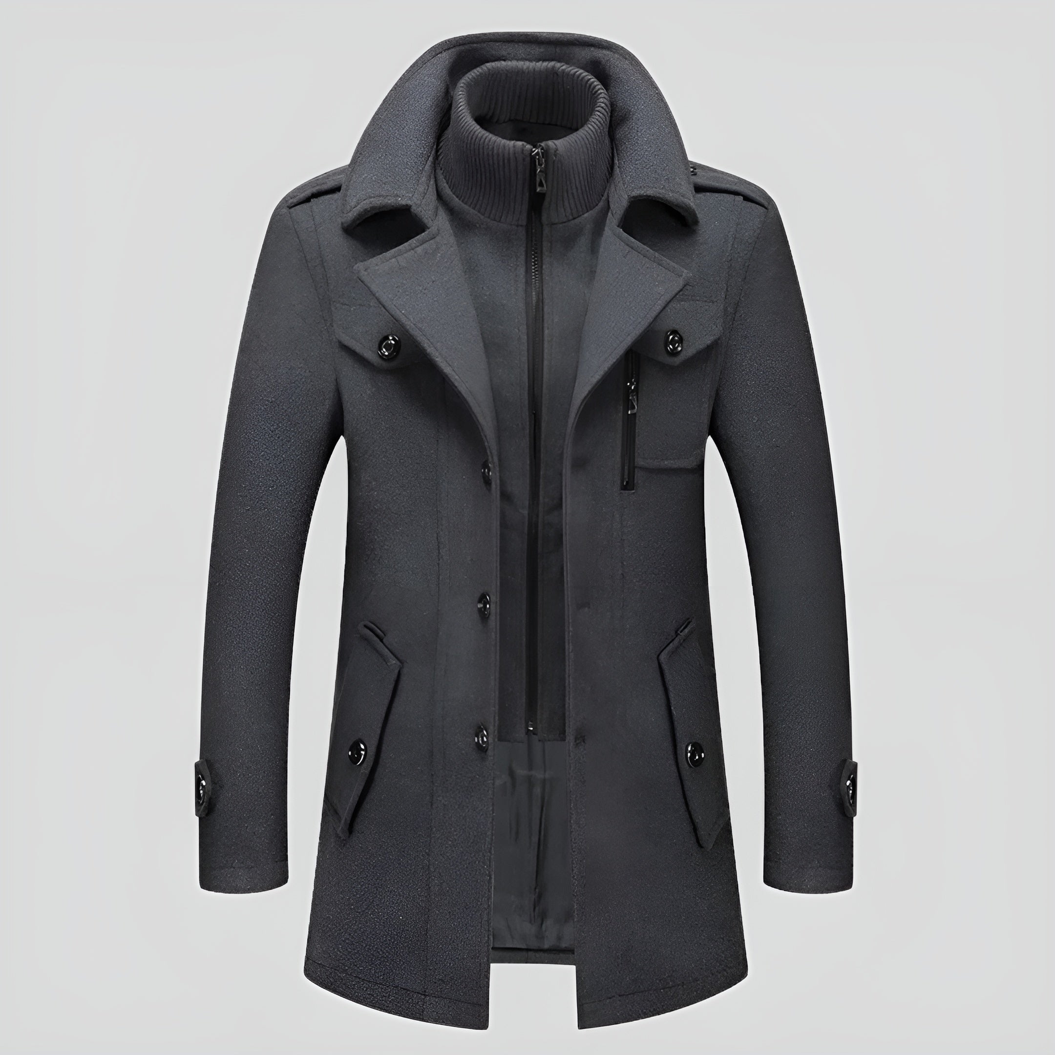 Léa | Manteau Long en Laine Premium