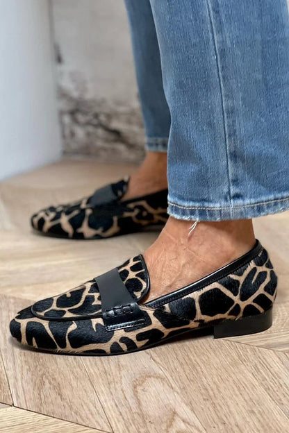 Isabella | Imprimé Animal Mocassin Confort