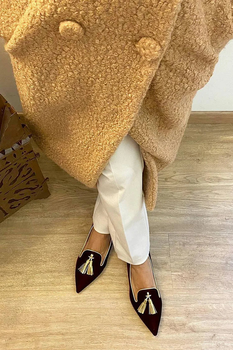 Genevieve | Gland Détail Pointed Mocassins
