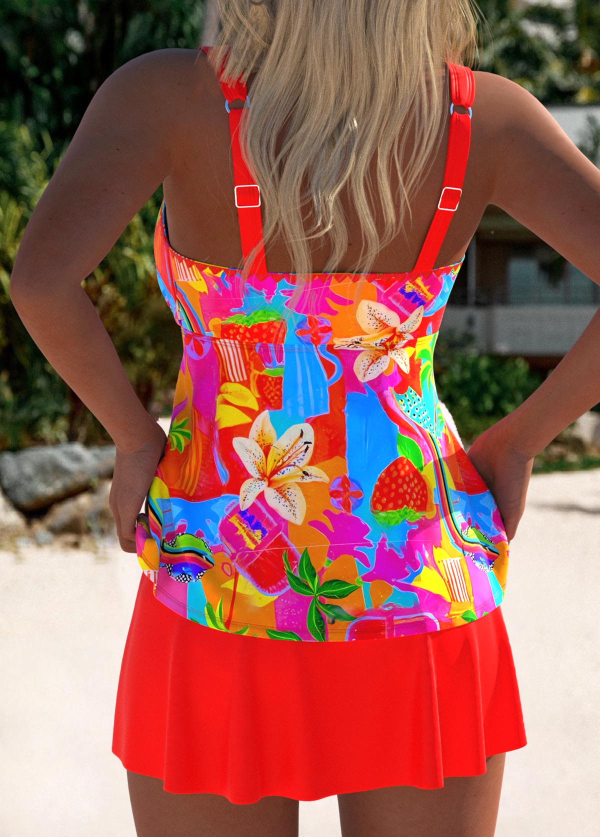 Manon | Robe de Bain Tankini Florale Chic