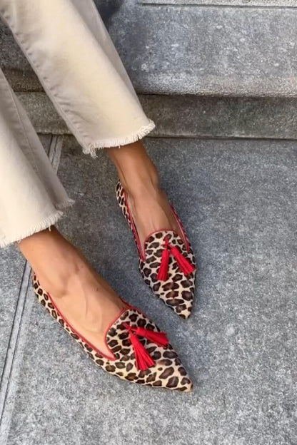 Marlena | Pointed Mocassins à Glands