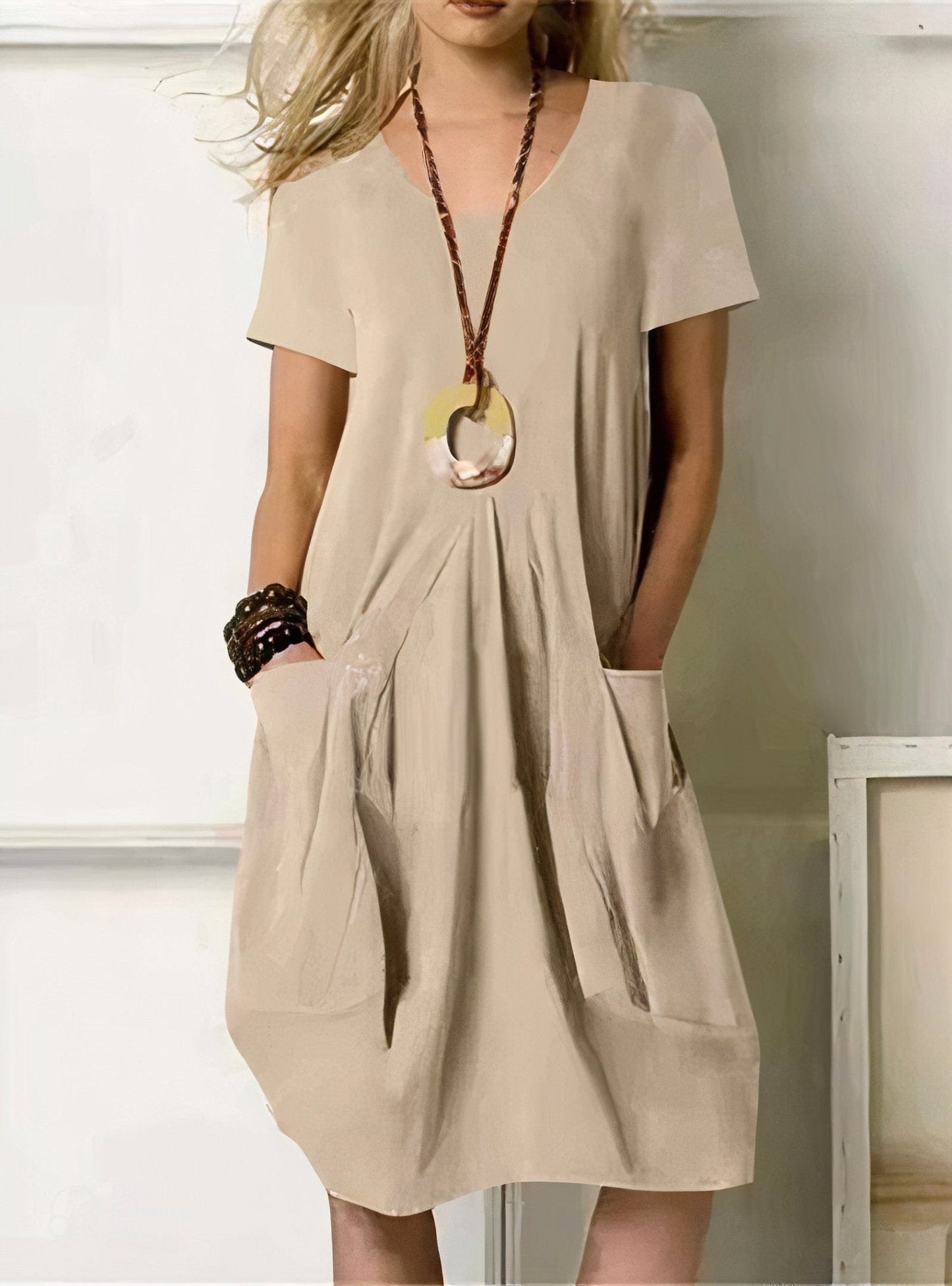 Sienna | Décontracté Flow Robe Mi-Longue