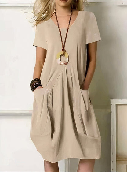Sienna | Décontracté Flow Robe Mi-Longue