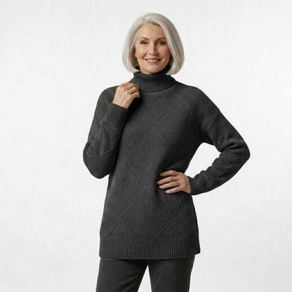 Helena | Texturé Col Roulé Pull