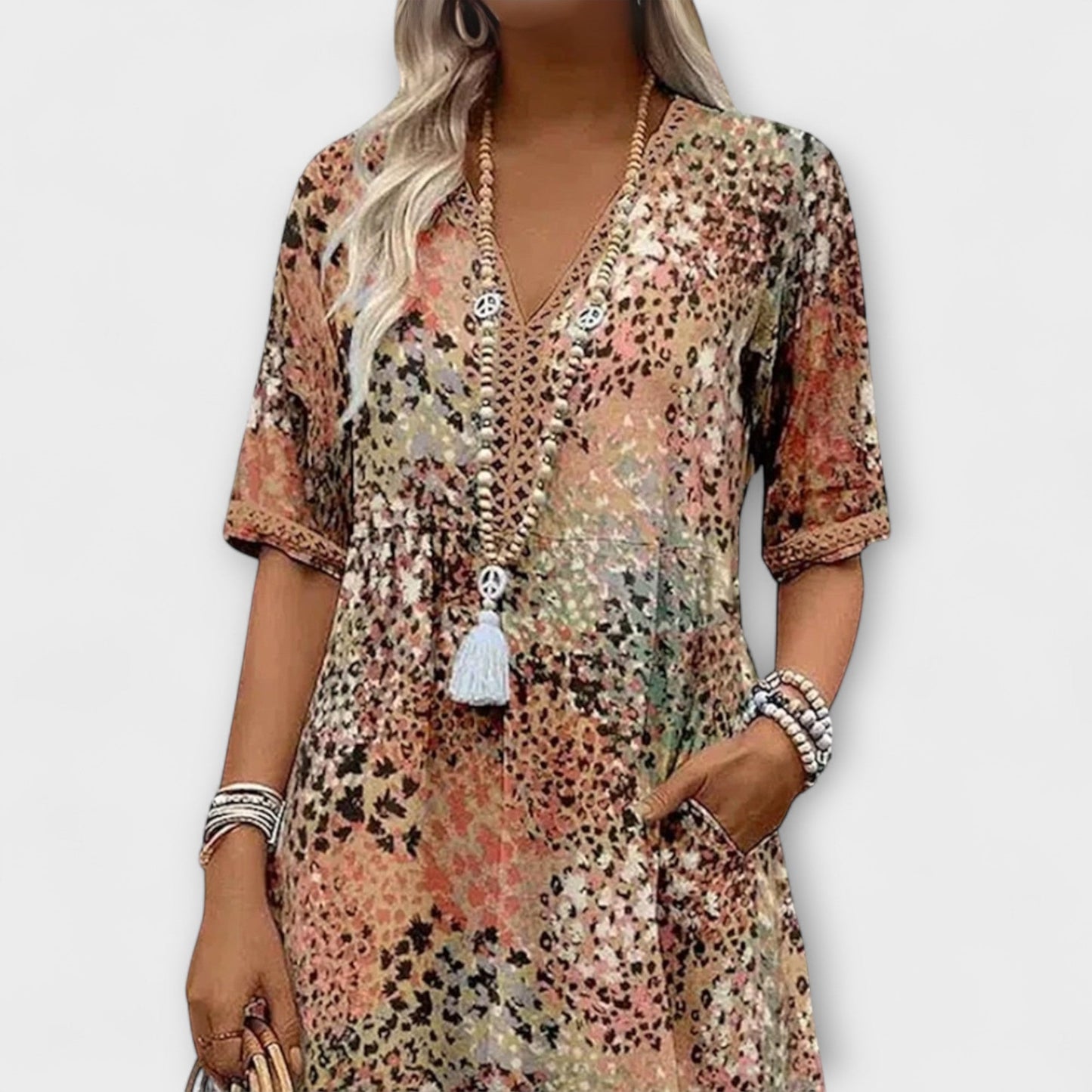Margot | Robe Midi à Motifs Floraux