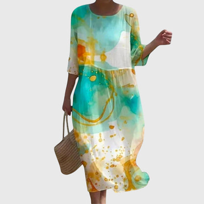 Margot | Fluide Floral Robe Longue